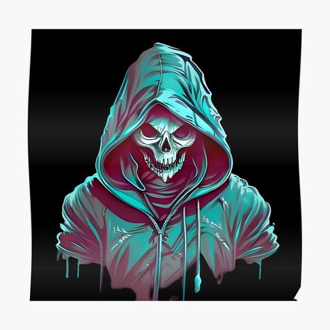 Hoodie Tattoo, Spooky Art, Happy We, Top Artists, Skeleton, Sell Your Art, Drawings, How To Wear, Art