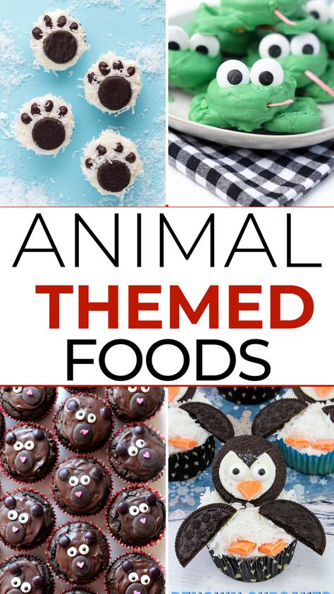 Whether it’s for an animal party or a trip to the zoo, animal-themed food is always great fun. There’s just something about turning familiar foods into cute animals that people will go nuts over. These 16 adorable animal-themed foods are certain to charm party guests and animal lovers alike. Animal Party Snacks, Animal Appetizers, Animal Shaped Appetizers, Animal Party Snack Ideas, Animal Snack Ideas, Animal Themed Birthday Party Food, Animal Theme Food, Animals Made Out Of Food, Snacks That Look Like Animals