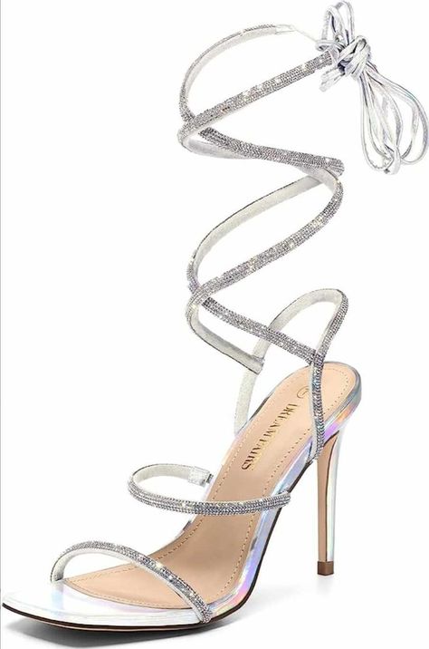 Stilletos Heels, Silver Glitter Heels, Elegant High Heels, Open Toe Heels, Party Heels, Cute Heels, Heels For Women, Square Toe Heels, Silver Heels