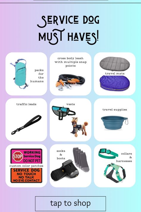 Service Dog Essentials, Best Service Dog Breeds, Service Dog Training Tips, Service Dog Gear Organization, Lab Service Dog, Service Dog Training Checklist, Service Dog Aesthetic, Service Dog Gear For School, Psychiatric Service Dog Training