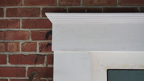 Installing Cedar Trim Onto Brick - Extreme How To Wood Window Trim, Exterior Door Trim, Garage Door Trim, Installing Exterior Door, Window Wrap, Red Brick Exteriors, Brick Siding, Window Molding, Window Trim Exterior