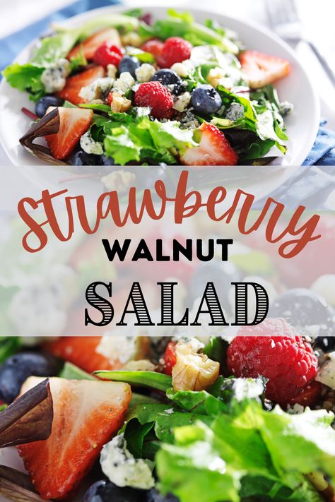 Fresh Sides, Refreshing Summer Dinners, Strawberry Walnut Salad, Strawberry Salad Recipe, Tender Roast Beef, Summer Meals, Walnut Salad, Strawberry Salad, Roast Recipe