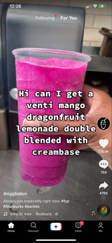 Pineapple Mango Lemonade, Starbucks Custom Drinks, Preppy Starbucks Drinks, Starbucks Lemonade, Preppy Starbucks, Aesthetic Starbucks Drinks, Lemonade Business, Pinkity Drinkity, Custom Drinks