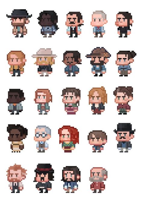 PIXEL RDR2 – @pipo-doodles on Tumblr Pixel Art Wallpaper, Fast Drawing, Pixel Characters, Pixel Art Tutorial, 8bit Art, Pixel Art Characters, Tumblr Pics, Spaceship Art, Pixel Art Games