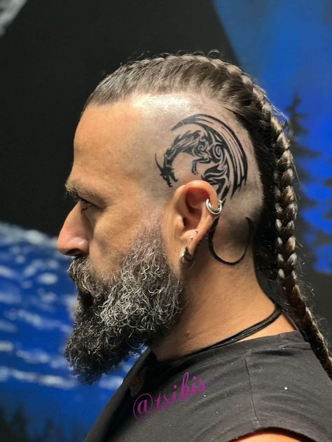 Hair For Work, Viking Haircut, Viking Hairstyles, Hairstyles Mens, Viking Hair, Mens Braids, Mens Braids Hairstyles, Next Tattoo, Celebrity Tattoos