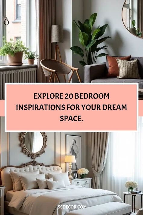 Explore 20 bedroom inspirations for your dream space. Bedroom Esthetics, Arranging Furniture, Ideas For Decorating, Bedroom Designs, Dream Spaces, Design Concepts, Furniture Arrangement, Bedroom Styles, Effortless Chic