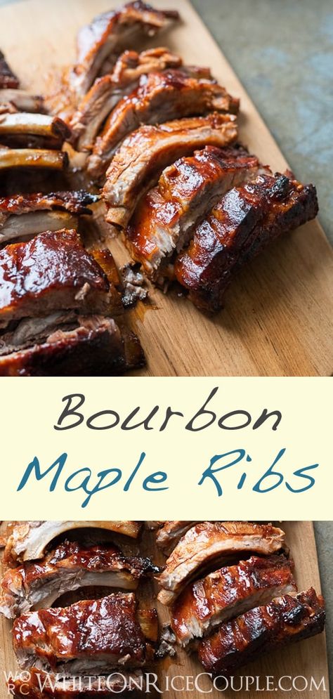 Spare Ribs Marinade Recipes, Pork Spare Ribs Marinade, Spare Rib Marinade Recipes, Spare Ribs Recipe Oven, Pork Ribs Marinade Recipes, Bourbon Recipes Food, Pork Spare Ribs In The Oven, Pork Spare Ribs Grilled, Rib Marinade Recipe