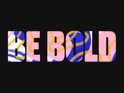 Be bold by Kim Le Bold Typography Poster, Bold Typography Design, Bold Logo Design, Bold Branding, Japanese Typography, Typography Alphabet, Interior Designer Logo, Bold Logo, Creative Typography