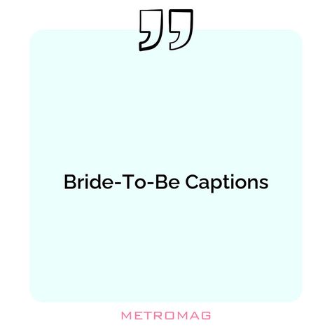 Looking for the perfect bridal shower caption for Instagram? We have you covered with a list of some of the best bridal shower captions and quotes! See all quotes and captions on https://metromag.com/bridal-shower-captions/ Hitched Captions, Bridal Captions, Bride Captions Instagram, Bride To Be Captions For Instagram, Bridal Shower Post Caption, Shower Captions, Beautiful Captions, Caption For Instagram, Quotes For Instagram