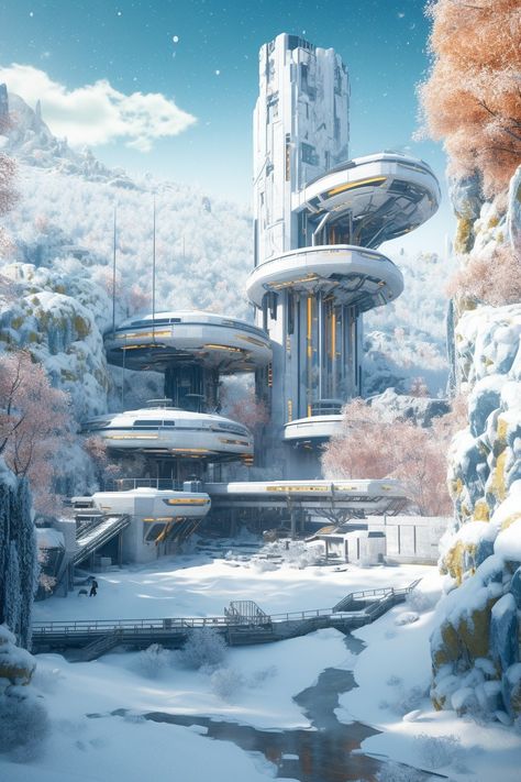 Giant Spaceship, Jungle City, Anime Alien, Holiday Destinations In India, Alien Stuff, Cityscape Landscape, Sci Fi Landscape, Monumental Architecture, Science Fiction Artwork