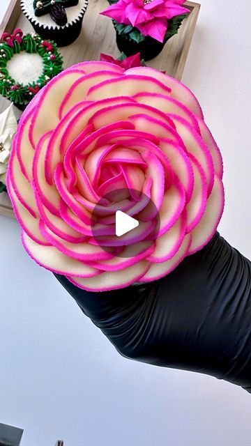 @cakestone20 on Instagram: "Piping a two-toned buttercream rose using a 104 tip 💕🧁

Roses can be piped with SO many different tips - 104, 125, 126, 182, gg1062 (just to name a few) but for some reason we tend to go back to the 104 every time 💕

#reels #reelsofinsta #reelitfeelit #bakingreels #tutorial #reellife #cupcakereels #trendingreels #oddlysatisfying #buttercreamroses #rosecakes #rosecupcakes #brisbanecakes #cakedecorating #cakedecoratingreel #cakereel #cakereels #bakingreels #satisfyingvideos  #buttercreamflowerpiping #engagement #explorepage #buttercreamrose #cakestone  #pinkcupcakes #cakestone20  #reelvibes  #reelcreator" Two Tone Rose Cupcakes, Buttercream Roses, Rose Cupcakes, Cake Decorating Piping, Pink Cupcakes, Buttercream Flowers, January 10, Oddly Satisfying, Shower Cake