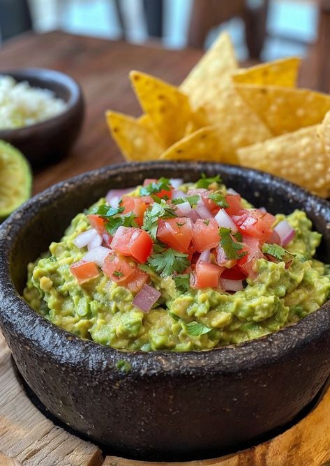 Discover the ultimate guacamole recipe 🌟, bursting with fresh avocados and zesty lime for a creamy, tangy delight. Perfect for any fiesta! 🥑 #Guacamole #Avocado #MexicanFood #HealthySnacks #PartyFood Guacamole Recipe Smooth, Best Homemade Guacamole Recipe, The Best Guacamole Recipe, How To Make Guacamole Easy, Quacomale Recipe, Home Made Guacamole Recipe, What To Make With Avocado, Quick Guacamole Recipe, Home Made Guacamole