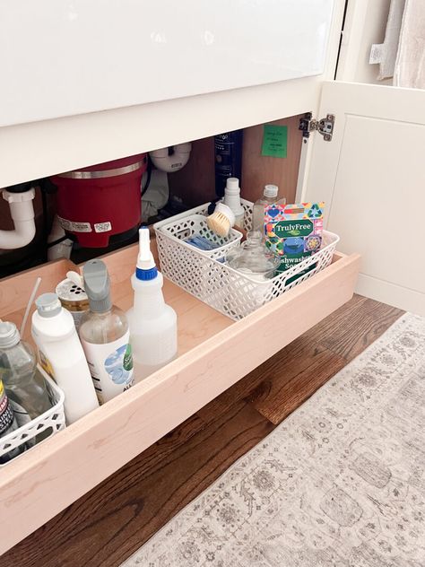 Under Sink Storage Ideas, Baking Sheets Organization, Kitchen Butlers Pantry, White Oak Kitchen, A Thoughtful Place, Pull Out Drawer, Kitchen Post, Kitchen Pantry Storage, Kitchen Redesign