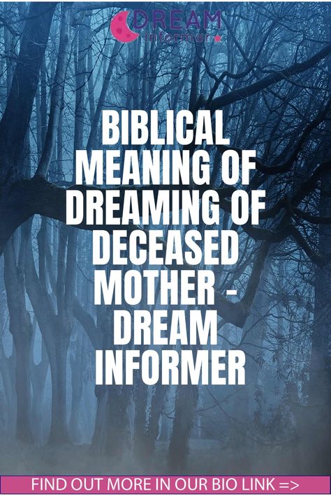 The biblical meaning of dreaming of deceased mother can be a powerful symbol that reflects a relationship with the mother figure in waking life… Dream Interpretation Symbols, What Dreams Mean, Types Of Dreams, Recurring Dreams, Dream About Me, Symbolic Representation, Dream Symbols, True Purpose, Dream Interpretation