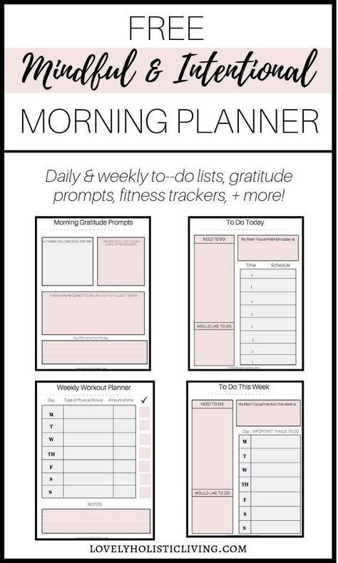 Mindful and intentional living planner! Free printables for daily to-do lists, weekly to-do lists, gratitude, and more! free printable planner | free printable worksheets Morning Planner, Daily Planner Printables Free, Gratitude Prompts, Free Printable Planner, Routine Planner, Printables Free, Planner Pdf, Mindfulness Activities, Planner Printables Free