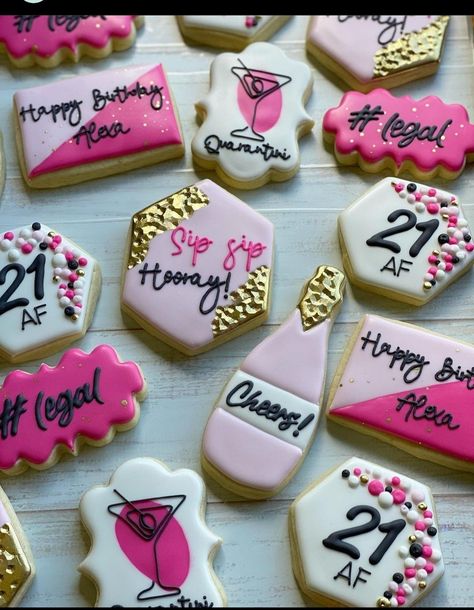 21st Cookies Decorated, 21 Sugar Cookies, 21 Birthday Cookies Girl, 21st Birthday Royal Icing Cookies, 21 Birthday Cookies Decorated, 21st Birthday Cookies For Girl, 21st Bday Cookies, 21st Birthday Sugar Cookies, 21st Cookies