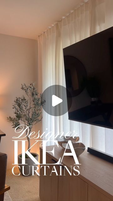 Isabella Lafferty | Los Angeles Loft on Instagram: "Day 2/3 DESIGNER IKEA hacks • Single track rail (Vidga)  Day 3: Come back tomorrow at 12PM PT  Day 2: if you have ugly blinds, you’re going to want to pick up this affordable curtain track system from ikea. Hang it 2 inches away from the head rail. Once installed, you will completely transform your space and keep your security deposit. Come back tomorrow for another tip   Day 1: IKEA had giant frames for as little as $18. Download a digital art file & print it at your local photo store or online. There you go, giant art for a fraction of the designer price! Come back tomorrow for another tip :)  Boring keywords and hashtags below for the algorithm! Hehe lol! XO🤍  Home decoration, neutral home decor, diy home decor, cozy home decor, moder Vidga Ikea Curtains Hack, Vidga Ikea Curtains, Ikea Curtain Track System, Vidga Ikea, Ikea Lill Curtains, Ikea Curtain Hack, Interior Design Budget, Los Angeles Loft, Sheers Curtains Living Room