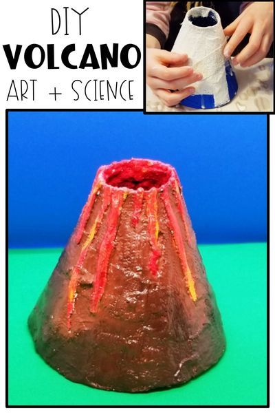 Diy Volcano Projects, Diy Volcano, Volcano For Kids, Volcano Science Projects, Volcano Project, Make A Volcano, Science Project For Kids, Volcano Projects, Making A Volcano