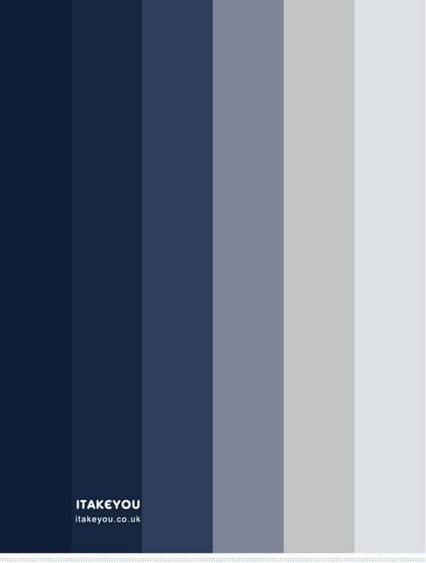 Navy Blue and Grey Bedroom Colour Scheme, Best paint Colors, Itakeyou Dark Blue Colour Scheme, Navy Moodboard, Blue Grey Colour Palette, Blue Pallet Color, Blue Grey Color Palette, Grey Blue Color Palette, Grey Color Combinations, Navy Blue And Grey Bedroom, Blue And Grey Color Palette