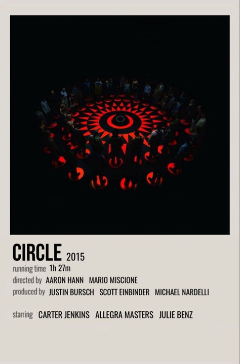 Circle Movie, Minimalist Movie Poster, Film Posters Minimalist, Minimal Movie Posters, Minimal Poster, Movie Prints, Movie Wallpapers, Halloween Movies, Film Posters