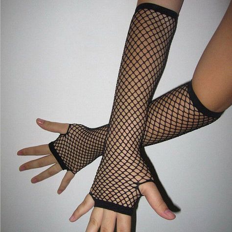 Fishnet Arm Warmers, Net Gloves, Fishnet Gloves, Party Wear For Women, Beautiful Arms, Cheap Fashion Dresses, Mesh Gloves, Bridal Gloves, Gloves Black