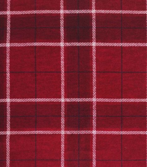 Red Plaid Luxe Flannel Fabric | JOANN Red Tartan Fabric, Nursery Fabric, Tartan Fabric, Red Tartan, Joanns Fabric And Crafts, Flannel Fabric, Body Heat, Sewing Notions, Sewing Supplies