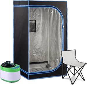 Self care is every bit as important as caring for your children. Taking a long steam after the kiddos are down is my new favorite way to unwind and collect my thoughts. ZONEMEL Full Size Portable Steam Sauna Kit, Personal Full Body Home Spa for Detox, Relaxation, 4 Liters 1500 Watt Steamer, Remote Control, Timer, Foldable Chair(L35.4 x W35.4 x H55.1, Clear Window) #affiliate #CommissionsEarned Portable Infrared Sauna, Sauna Tent, Portable Steam Sauna, Sauna Kits, Sauna Kit, Portable Sauna, Indoor Sauna, Sauna Accessories, Steam Sauna