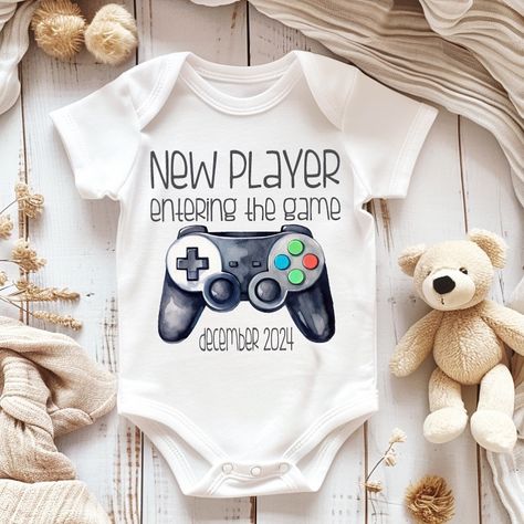 Gamer Pregnancy Announcement, Fun Baby Announcement, Baby News, Positive Test, Boy Decor, Fun Baby, Baby Reveal, May 27, Future Kids