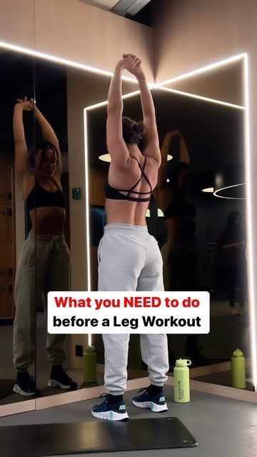 Krissy Cela on Instagram: "YOU NEED TO DYNAMICALLY WARM UP…. please Not a stretch but a proper mobility dynamic warm up that will ensure you do not injure yourself, properly lubricate your joints and get the blood flowing around your body before those big lifts. So if you want to save yourself from injuries SAVE this video or send it to your gym buddie ✌️ ALL workouts on my strong programs have dynamic warm ups to get you ready on the @evolveyou app (link in bio to start today and have a rout Tricep Workout Women, Warm Ups Before Workout, Leg Warm Up, Stretches Before Workout, Krissy Cela, Workout Gym Routine, Leg Workout Routine, Dynamic Warm Up, Warm Up Routine