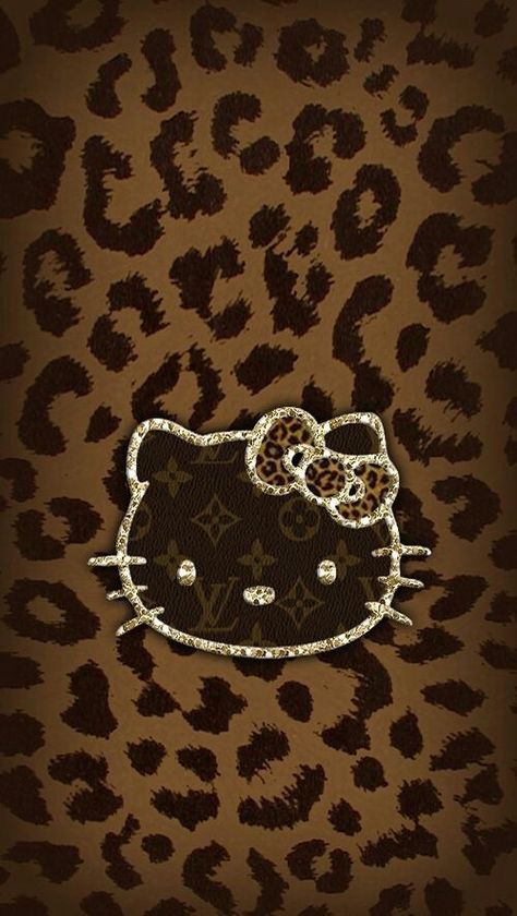 Hello.kitty. Cheetah Print Background, Hello Wallpaper, Leopard Print Wallpaper, Cheetah Print Wallpaper, Images Hello Kitty, Walpaper Hello Kitty, Hello Kitty Images, Hello Kitty Backgrounds, Hello Kitty Art