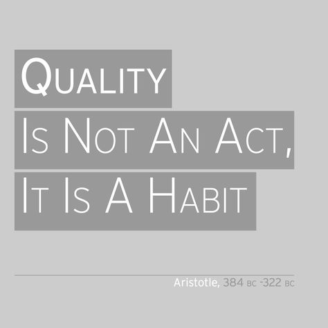 ‎'Quality Is Not An Act, It Is A Habit'  Aristotle, (384 BC -322 BC) Cool Greek Words, Greek Words, Quotes Thoughts, Philosophers, Inspiring Words, Love Words, Quotes Words, Say What, Positive Thoughts