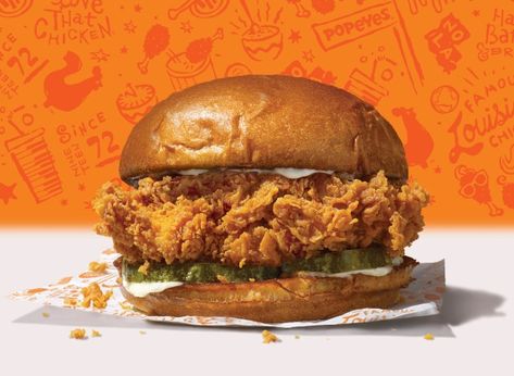 4 Major Menu Changes You’ll See at Popeyes | Eat This Not That Chicken Sandwich Popeyes, Popeyes Chicken Sandwich Recipe, Popeyes Chicken Sandwich, Chicken Caesar Sandwich, Popeyes Fried Chicken, Spicy Chicken Sandwich, Popeyes Louisiana Kitchen, Chicken Filet, Grill Sandwich