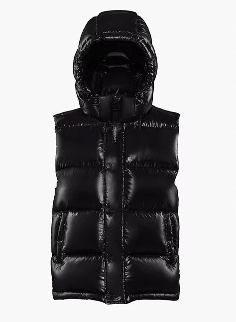 THE SUPER PUFF™ VEST - Shiny goose-down puffer vest Super Puff Vest, The Super Puff, Super Puff, Denim Vans, 50th Gifts, Puffer Vest, Puffer Jacket, Coats For Women, Puffer