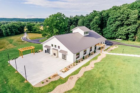 Building the Dream Wedding Venue in Brown County Modern Elegant Farmhouse, Modern Farmhouse Wedding, Event Venue Business, Event Space Design, Event Venue Design, Farmhouse Wedding Venue, Family Compound, Modern Wedding Venue, Brown County