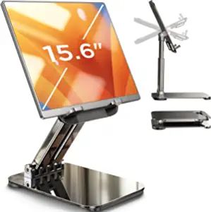 Amazon.com: LISEN Fits iPad Stand Holder Adjustable Tablet Stand for Desk Portable Monitor Stand Tablet Holder Home Office Must Haves iPad Pro Holder Accessories for Tablets/Portable Monitor/PS/Switch 4.7"-15.6" : Electronics Kindle Holder, Adjustable Tablet Stand, Desk Foldable, Portable Monitor, Support Ipad, Ipad Holder, Ipad Accessories, Ipad Stand, Desk Accessories Office