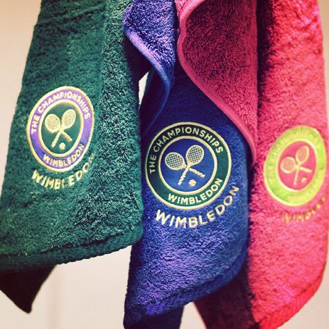 Your Tennis kit is incomplete without these Official Wimbledon Towels!  #Wimbledon #Tennis #Sports Motogp Aesthetic, Tennis Towel, Bone Bordado, Wimbledon Tennis, Team Bonding, Studio Branding, Pickle Ball, Tennis Club, Tennis Clubs