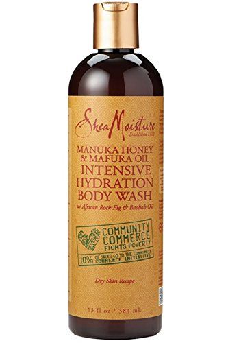 Shea Moisture Manuka Honey  Mafura Oil Intensive Hydration Body Wash with African Rock Fig  Baobab Oil 13 oz * BEST VALUE BUY on Amazon Food For Dry Skin, Shea Moisture Manuka Honey, Organic Face Wash, Natural Oils For Skin, Honey Oil, Oil Body Wash, Acne Face Wash, Baobab Oil, Shea Moisture