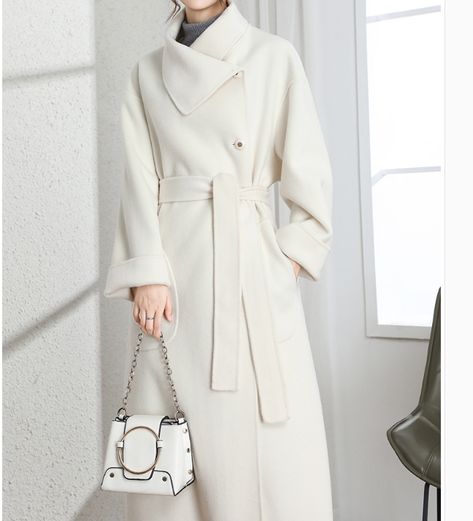 Long wool coat women