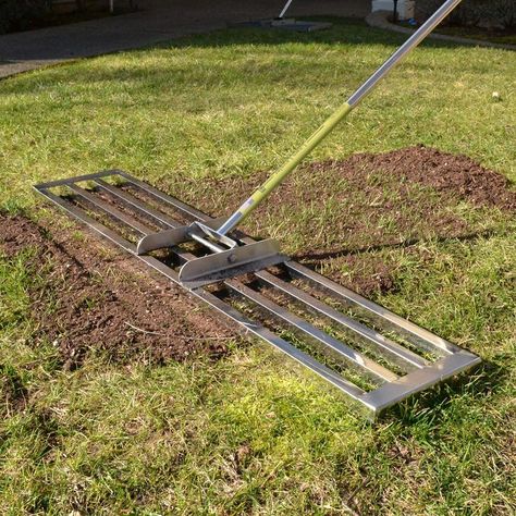 Rocklin Lawn Leveling Rake | Levelawn Tool | Level Soil or Dirt Ground Surfaces Easily | 48  x 10  Ground Plate | 78  Extra Long Handle | Stainless Steel Lawn Leveling, Types Of Grass, Garden Levels, Better Homes And Garden, Backyard Inspo, Top Soil, Gardening Fork, Garden Soil, Long Handles