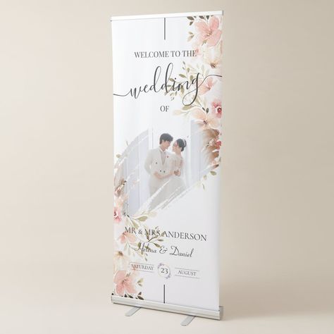 Marriage Banner, Retractable Banner, Wedding Banner, Photo Wedding, Wedding Signage, Wedding Welcome, Weeding, Custom Photo, Desi