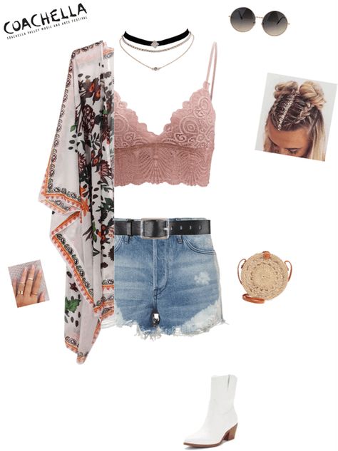 Simple Coachella Outfit, Coachella Theme Party Outfits, Coachella Outfit Women, Coachella Outfit Ideas Bohemian, Funky Outfits For Women, Boho Aesthetic Outfit, Coachella Inspired Outfits, Cochella Outfits, Coachella Outfits