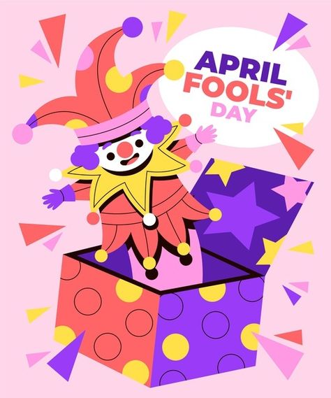 Organic flat april fools' day illustration Premium Vector Celebration Aesthetic, Illustration Style Inspiration, Kuwait National Day, Presentation Board Design, Unicorn Birthday Cake, Aids Day, World Aids Day, Youth Day, Day Illustration