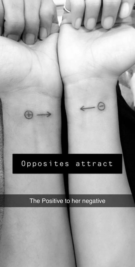 #couplestattoos #oppositesattract Matching Friend Tattoos, Small Matching Tattoos, Yang Tattoo, Yin Yang Tattoos, Sun Tattoos, Ring Tattoos, Opposites Attract, Friend Tattoos, Tattoos For Kids