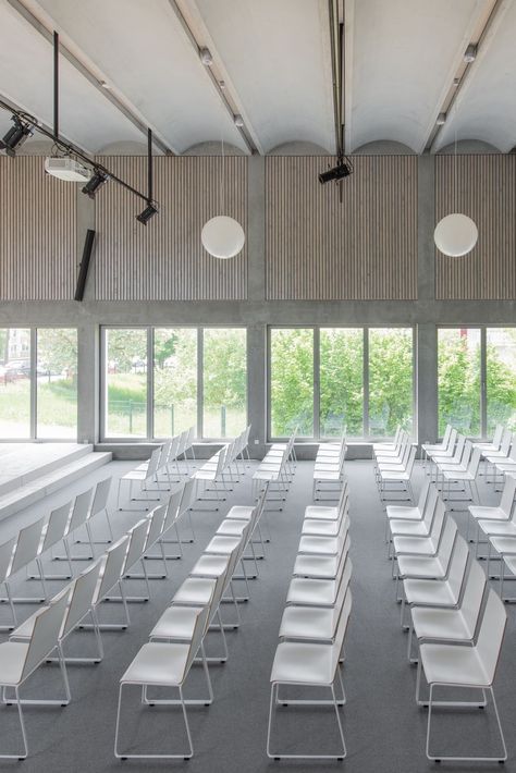 Lecture Hall Design, Meeting Hall, Auditorium Design, Multipurpose Hall, Function Hall, Community Halls, Hall Interior Design, Hall Interior, Function Room