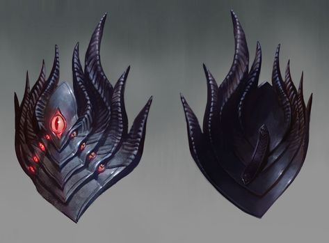 Demon King Shield Art from Path of Exile #art #artwork #gameart #gameartwork #videogameart #conceptart #illustration #pathofexile #pathofexileart #pathofexileartwork #armordesign #shieldconceptart Shield Design Concept, Shield Dnd, Fantasy Shields, Light Armor, Cybernetic Arm, Path Of Exile, D D Items, Ange Demon, Fantasy Props