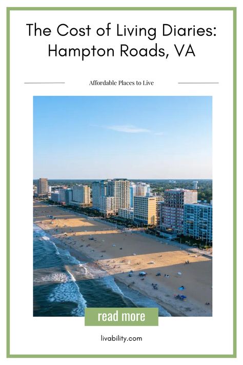 How much does it cost to live in the Hampton Roads region of Virginia? We asked a local to give us all of the details. Southern Pride, Florida Georgia, Hampton Roads, Cost Of Living, Best Places To Live, North Dakota, Live In The Now, South Dakota, Rhode Island