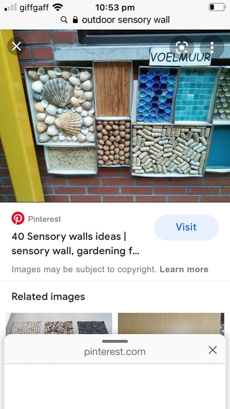 Eyfs Sensory Room, Thrive Approach Room Ideas, Outdoor Sensory Wall, Sensory Wall Ideas Classroom, Nursery Ideas Eyfs, Cottage Classroom, Thrive Approach, School Outdoor Classroom, Sensory Area