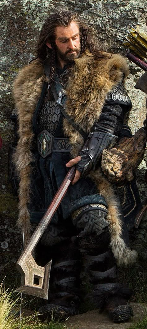 The leader of the company is Thorin Oakenshield, who is rightful king under the Lonely Mountain, is a decendent of the line of Durin. All the dwarves in the company look to him as a true leader. Hobbit Movie, The Hobbit Movies, Into The West, Desolation Of Smaug, Thorin Oakenshield, An Unexpected Journey, Ralph Macchio, Fellowship Of The Ring, Thranduil