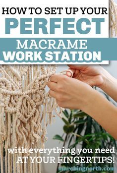 Where To Hang Macrame, Macrame Working Station, How To Set Up Macrame Work Space, Macrame Frame Diy, Macrame Work Station Setup, Macrame Set Up, Macrame Work Station Diy, Macrame Station, Macrame Work Station