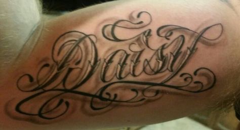 Finaly got #tatted my lil girls name #daisy Daisy Name Tattoo Designs, Daisy Name Tattoo, Daisy Name, Money Tattoo, Name Tattoo Designs, Name Tattoo, Name Tattoos, Tattoo Lettering, Of Course